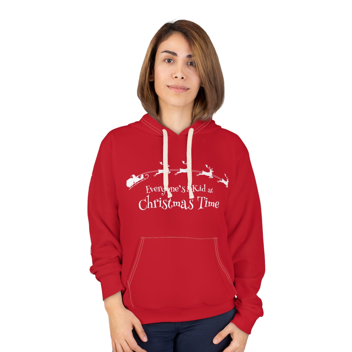 "Everyone's a Kid at Christmas Time" Unisex Pullover Hoodie
